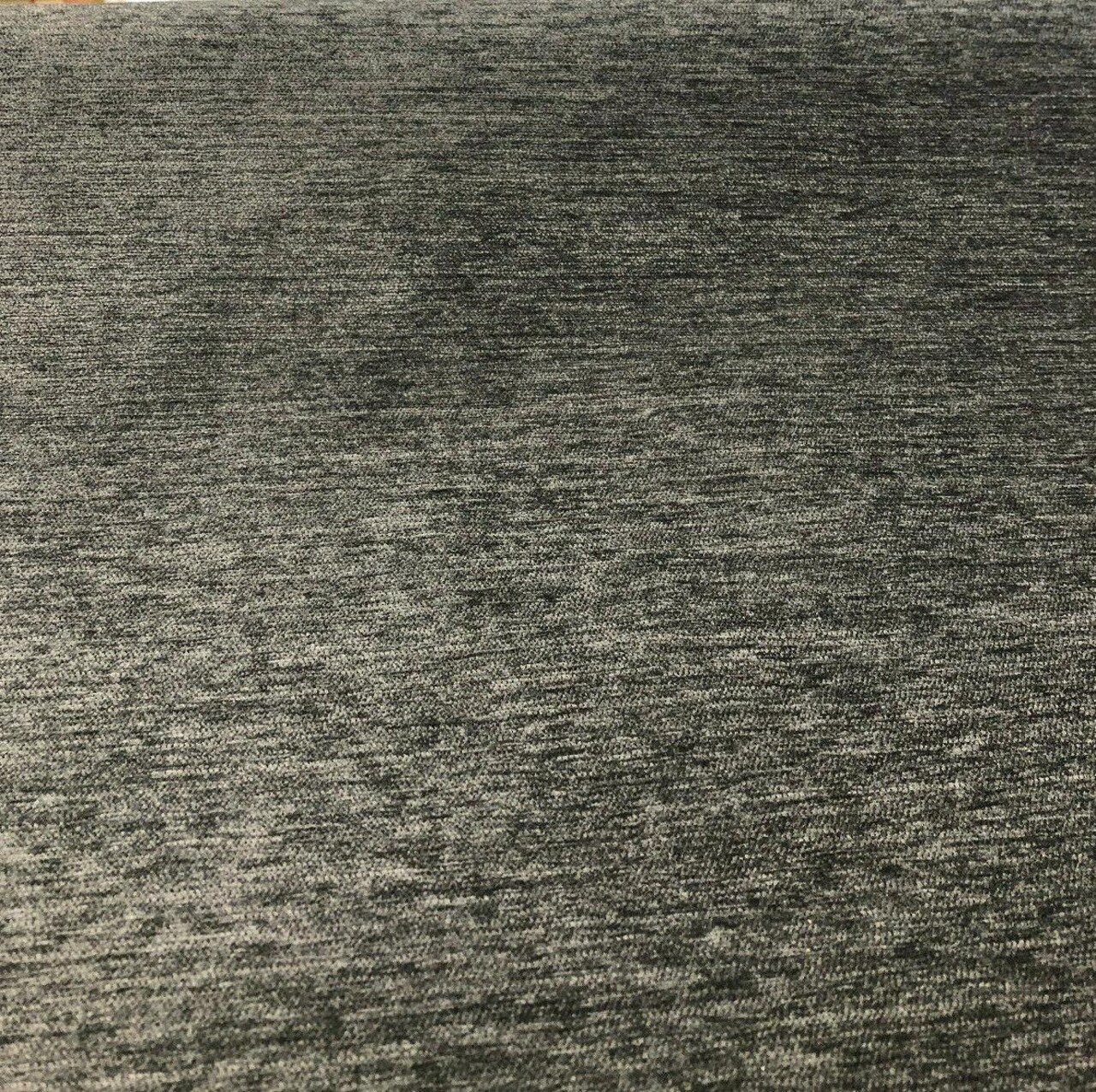 1 Yard Upholstery Chenille Fabric Charcoal Soft Durable 100% Polyester 85000 Double Rubs 56 Inch Width